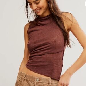 Free People Fall for Me Tank in Mocha